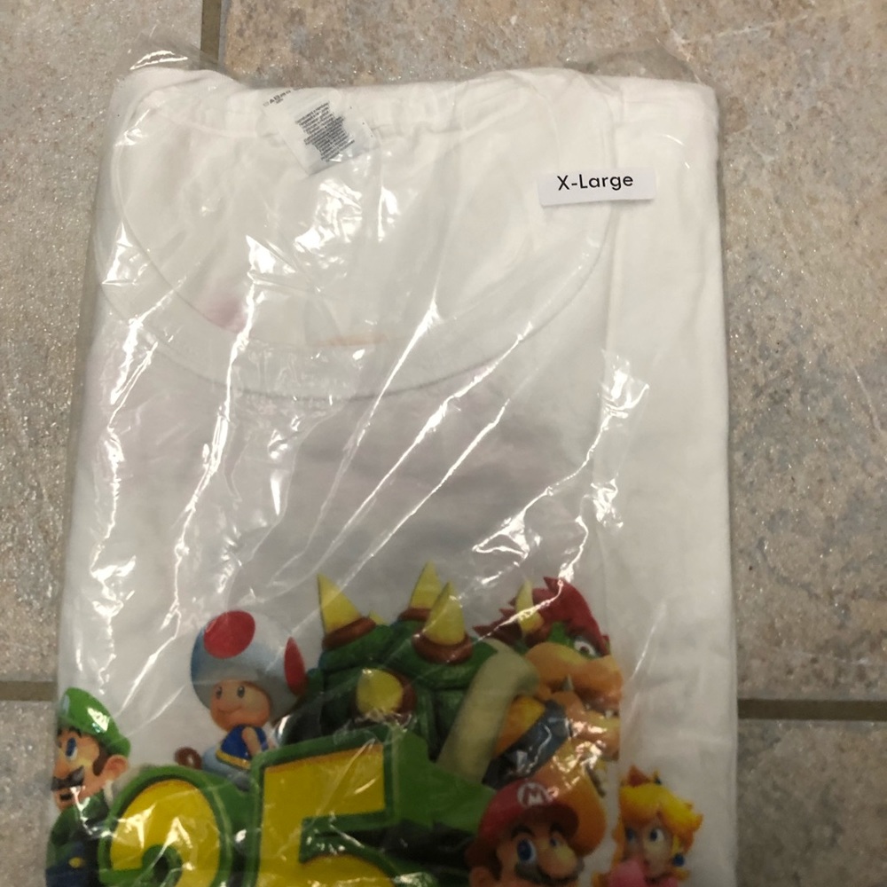 Super Mario 35th anniversary employee tee
